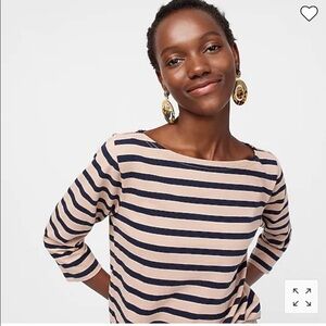J. Crew Structured Boat Neck shirt